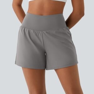 HALARA High-Waisted Gray Shorts